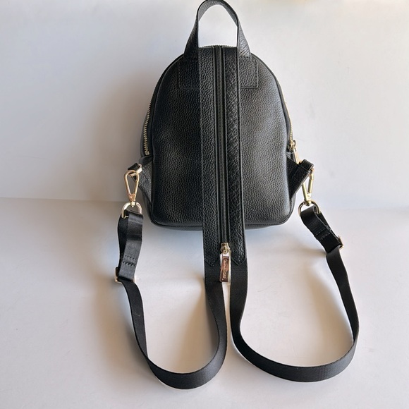 Michael Kors Erin Small Convertible Black Leather Backpack - Picture 2 of 13